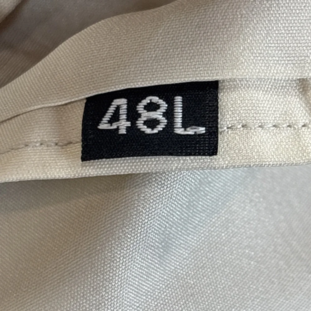 Haggar Gentlemans Fit Beige Linen‎ Blend Blazer Jacket 48L EUC